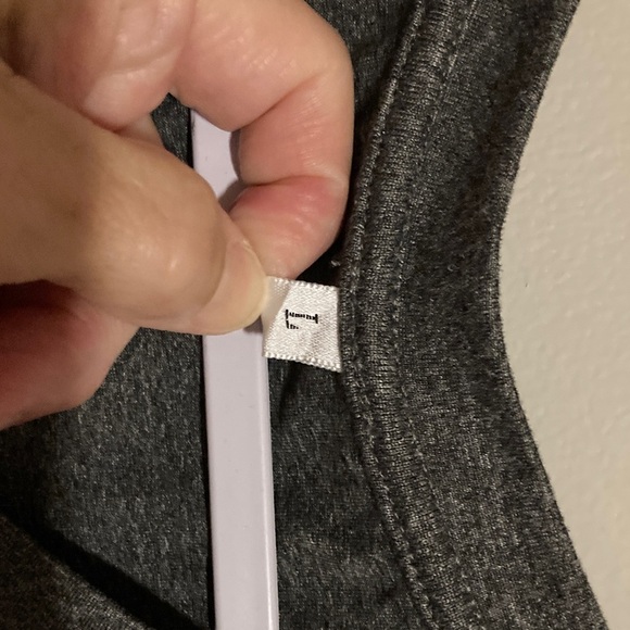 Charcoal V-Neck Tee with Butterfly and Rose Design - Picture 2 of 3